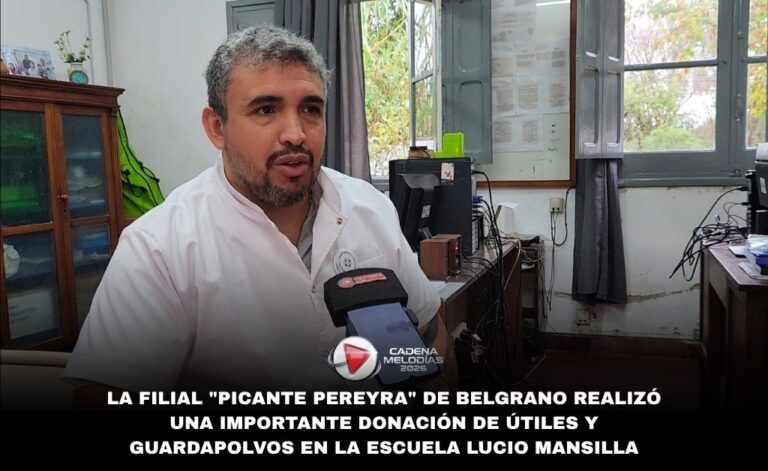 Solidaridad en el barrio Belgrano: la Peña “El Picante Pereyra” donó útiles y guardapolvos a la Escuela Lucio