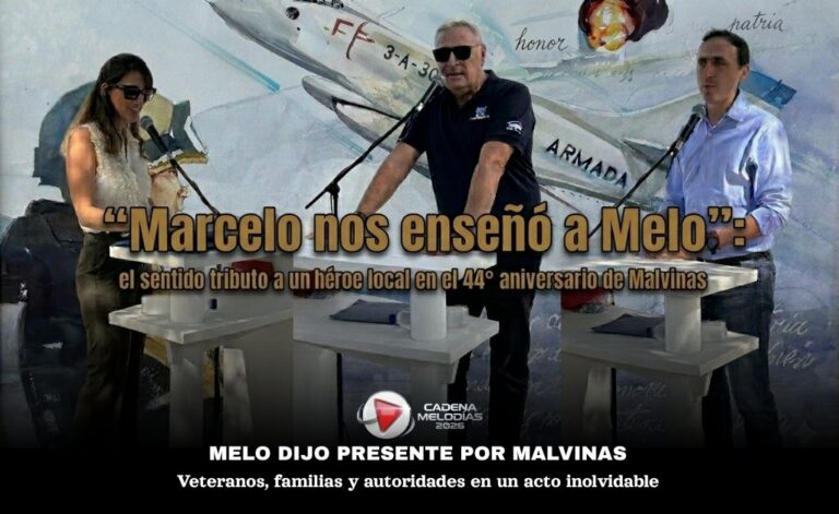 Emoción y compromiso en Melo por el Día del Veterano y Caídos en Malvinas