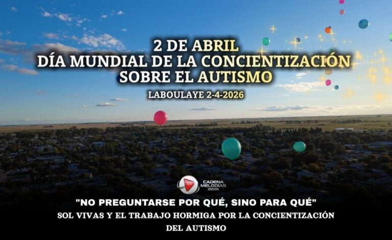 Día del Autismo en Laboulaye: Sol Vivas y el grupo «Hablemos de Autismo» convocaron a toda la comunidad