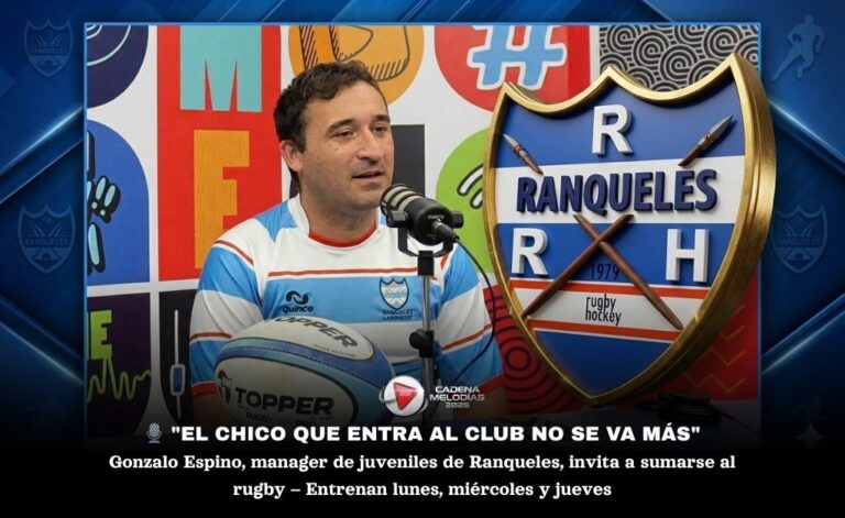 Gonzalo Espino, manager de juveniles de Ranqueles: “El rugby cambió, el chico que entra no se va más”