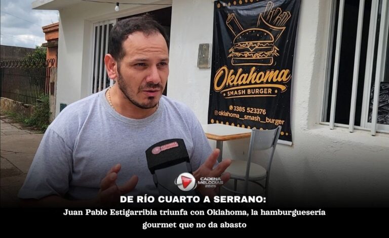 Juan Pablo Estigarribia apuesta a las hamburguesas gourmet en Serrano: Oklahoma Smart Burger ya es un éxito