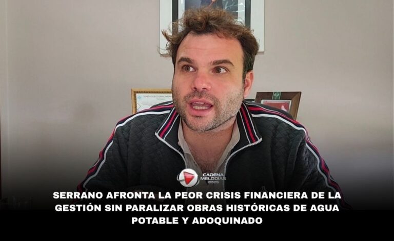 Serrano: lucha contra la crisis con agua potable histórica y un plan de adoquinado que no se detiene