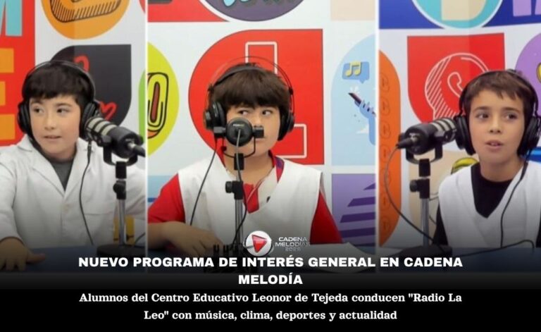 📢 “Radio La Leo”: el programa de los estudiantes que se toma en serio el fútbol, el clima y la comunidad