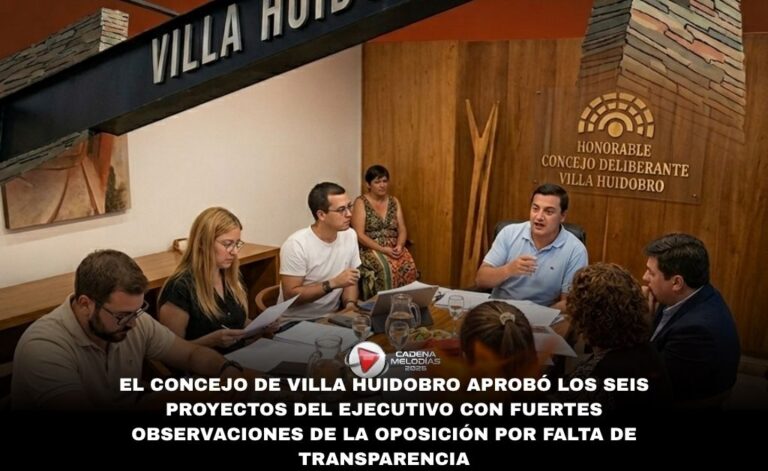 Villa Huidobro: oficialismo aprobó seis proyectos de ordenanza y la oposición exigió transparencia en sueldos y obras
