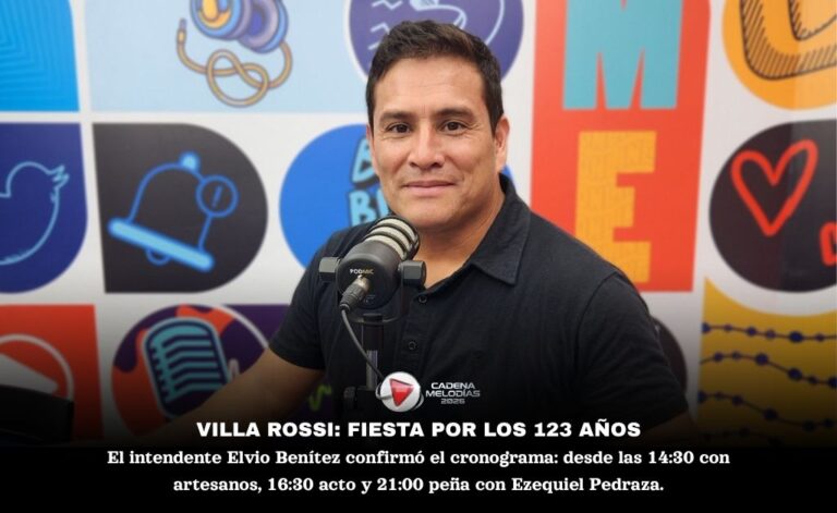 Villa Rossi celebra 123 años con un gran desfile, peña y artistas consagrados