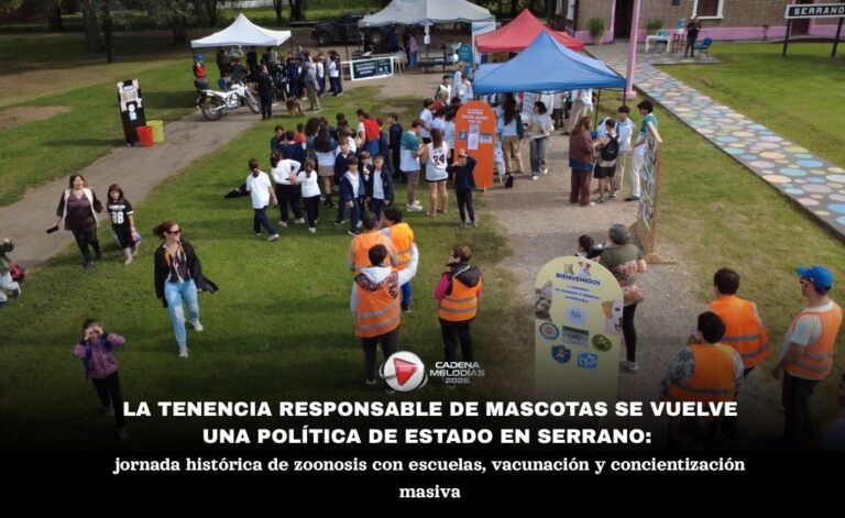 La tenencia responsable de mascotas se tomó en serio: Serrano movilizó a toda la comunidad en una jornada histórica de zoonosis