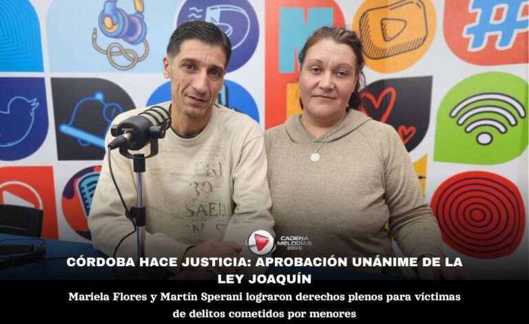Ley Joaquín en Córdoba: cerca de la aprobación unánime y derechos ampliados para víctimas de delitos cometidos por menores