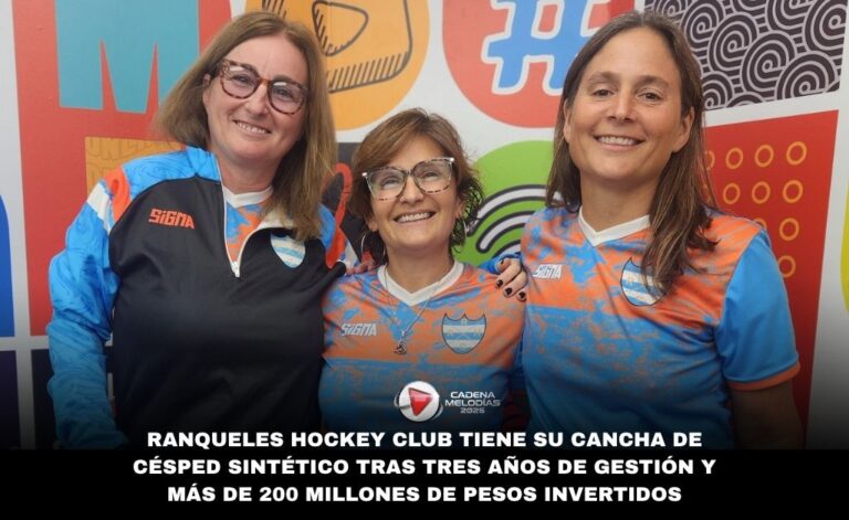 Ranqueles Hockey Club hizo realidad su cancha de césped sintético tras tres años de gestión y esfuerzo comunitario