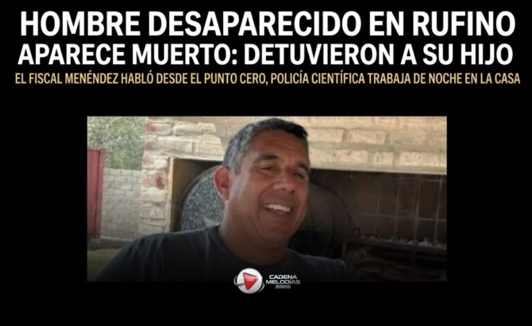 🔴 Hallaron sin vida a un hombre desaparecido en Santa Fe: detuvieron a su hijo y el fiscal confirmó peritajes nocturnos clave