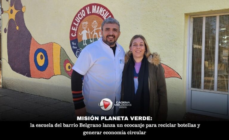 Misión Planeta Verde: la Escuela Lucio Victorio Mansilla lanza un ecocanje para reciclar botellas y generar economía circular