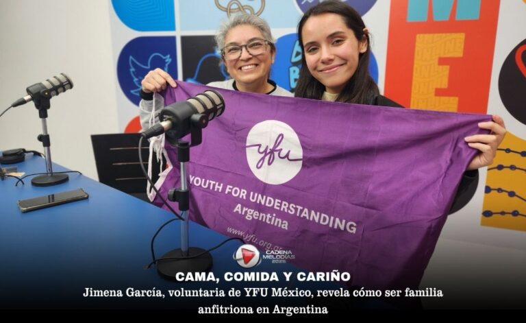 Visita de lujo en Cadena Melodías: Jimena García e YFU invitan a familias argentinas a ser anfitrionas