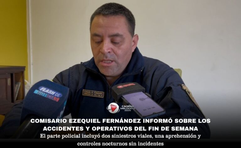 🔴 ÚLTIMO MOMENTE: El comisario licenciado Ezequiel Fernández brindó un informe exclusivo sobre los múltiples accidentes de tránsito y operativos de seguridad ocurridos durante el fin de semana.