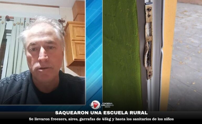 Violento robo en escuela rural de Colonia Pavín: se llevaron freezers, aires y garrafas