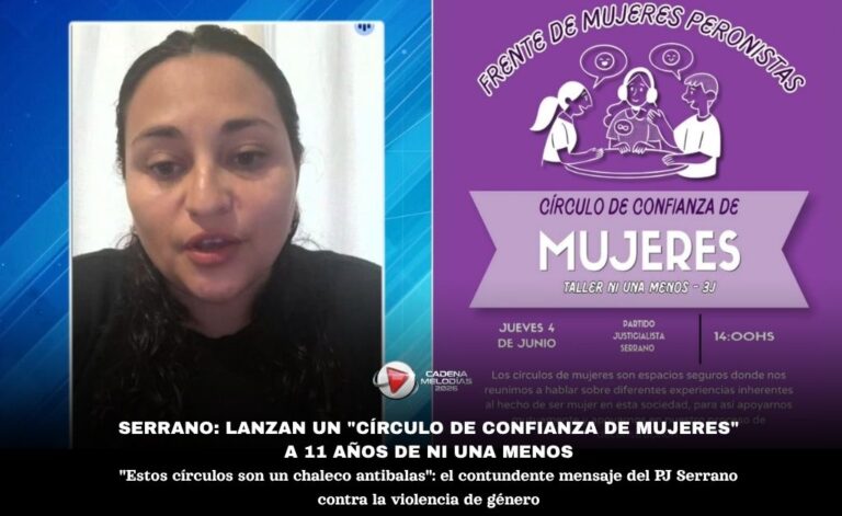 Serrano: el Partido Justicialista organiza un “Círculo de confianza de mujeres” contra la violencia de género