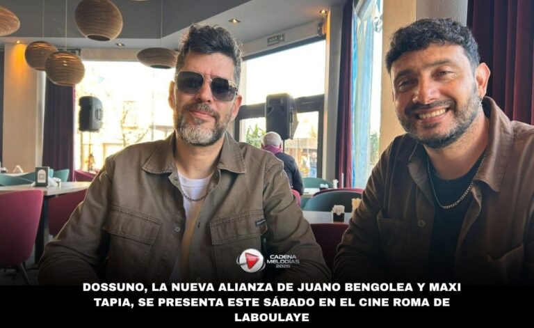 Dossuno: la unión de Juano Bengolea y Maxi Tapia llega al Cine Roma de Laboulaye