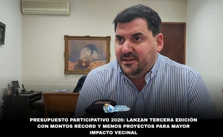 Presupuesto Participativo 2026: Tercera edición con montos superiores y proyectos más ambiciosos