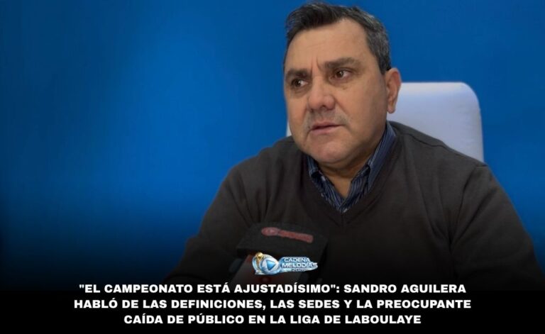 Sandro Aguilera: «El Campeonato Está Ajustadísimo y Buscamos que la Gente Vuelva a la Cancha»