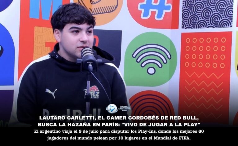 Lautaro Carletti, el gamer cordobés de Red Bull, busca la gloria en París: «Vivo de jugar a la Play»