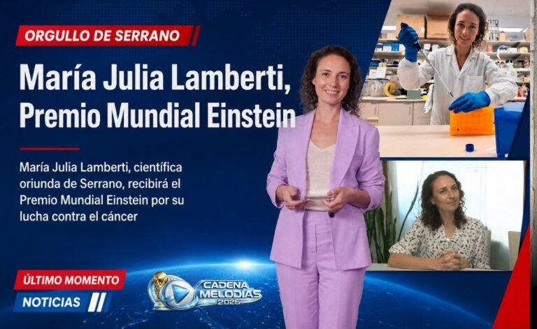 María Julia Lamberti, oriunda de Serrano, distinguida con el Premio Mundial Einstein