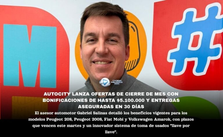 Gabriel Salinas de Autocity presenta ofertas de último momento para adquirir un vehículo 0 kilómetro