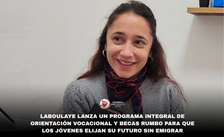 Laboulaye lanza un programa integral para que jóvenes elijan su futuro: orientación vocacional + becas RUMBO + pasantías rentadas