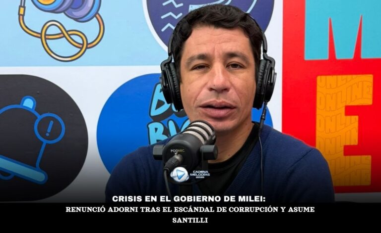 El Escándalo que Marcó al Gobierno: Renunció Manuel Adorni y Asume Diego Santilli