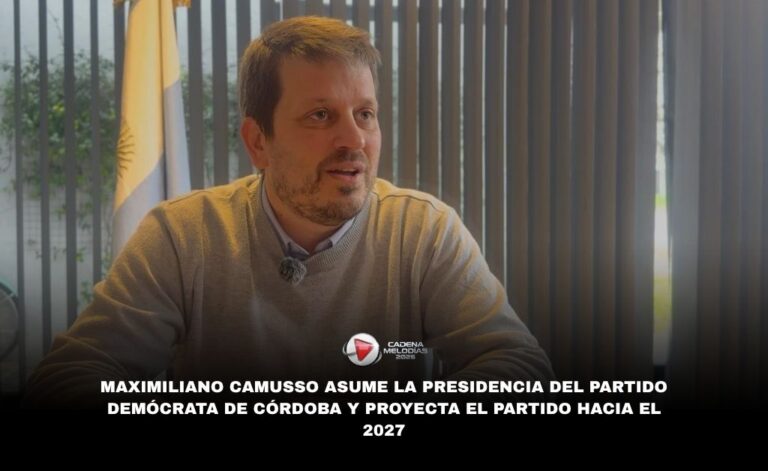 Maximiliano Camusso asume la presidencia del Partido Demócrata de Córdoba y marca el inicio de una nueva etapa política