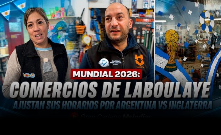 Mundial 2026: Comercios de Laboulaye ajustan horarios por el clásico contra Inglaterra