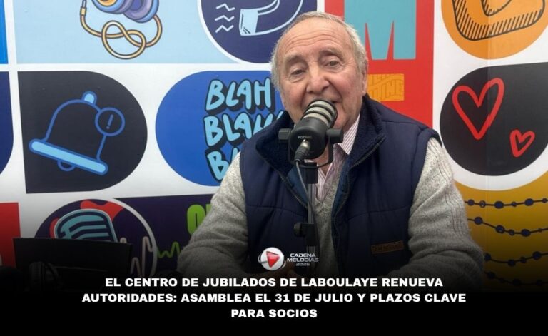 Centro de Jubilados de Laboulaye renueva autoridades: Asamblea el 31 de julio y llamado a la participación de socios