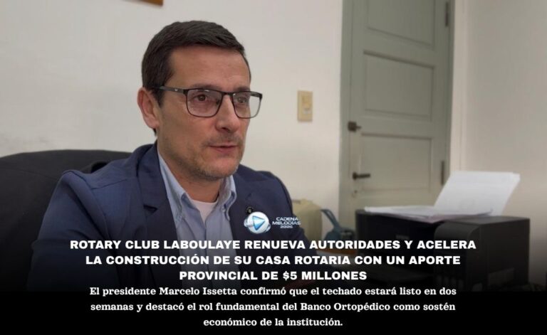 Marcelo Issetta y los desafíos del Rotary Club: Renovación de autoridades y avance clave en la Casa Rotaria