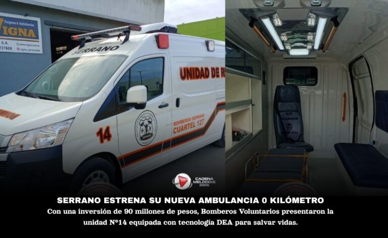 Serrano estrena unidad móvil de última generación para Bomberos Voluntarios