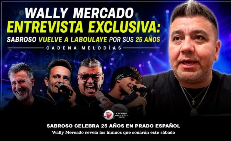 Wally Mercado y Sabroso: «En Laboulaye nos vieron nacer», la banda celebra 25 años con una noche histórica en Prado Español