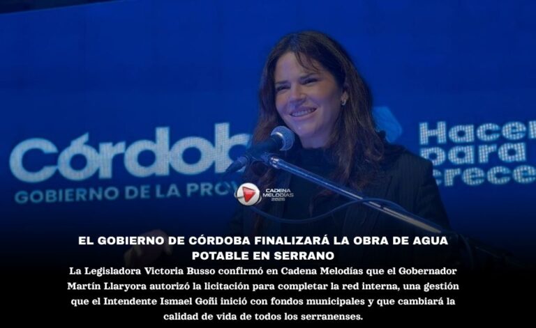 Anuncio Histórico: El Gobierno Provincial Finalizará la Red de Agua Potable en Serrano