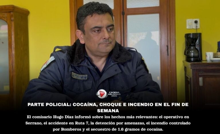 🚔 Intenso fin de semana largo: Festejos históricos, accidente sin heridos, incendio controlado y secuestro de cocaína