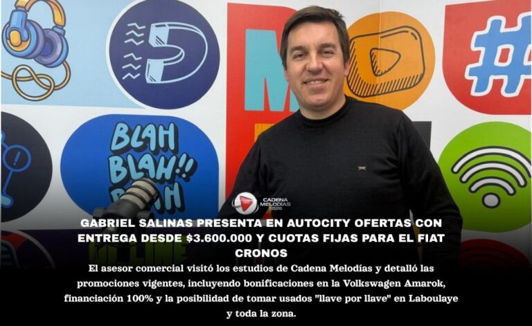 Gabriel Salinas presenta en Autocity ofertas imperdibles con entrega reducida y cuotas estables