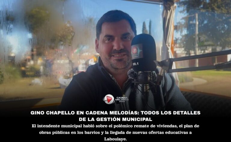 El Intendente Gino Chapello confirmó la ejecución de hipotecas y el avance de «Mi Casa, Mi Sueño 3» en Laboulaye