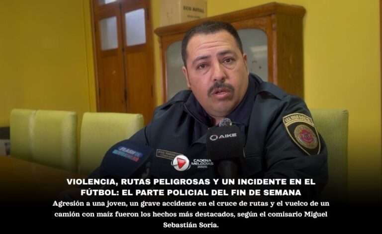 Parte Policial: Agresión, Accidente Vial y Vuelco de Camión Marcaron el Fin de Semana