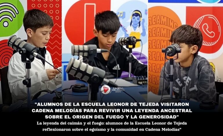 Alumnos de la Escuela Leonor de Tejeda Reviven la Leyenda del Caimán y el Fuego en Cadena Melodías