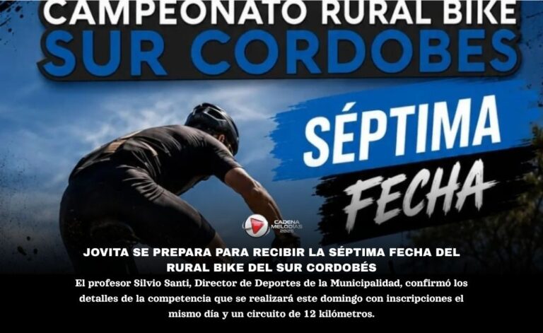 Jovita se prepara para recibir la séptima fecha del Campeonato Rural Bike del Sur Cordobés