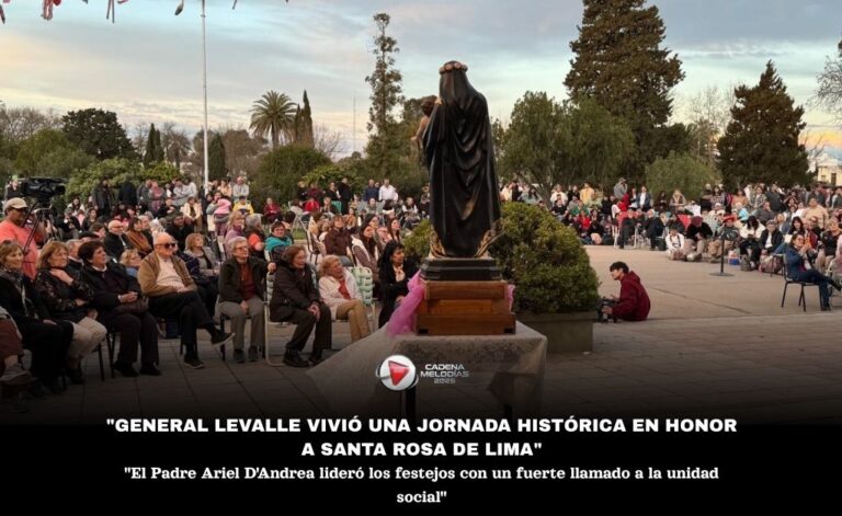 General Levalle celebró a Santa Rosa de Lima con un mensaje de reflexión y unión social