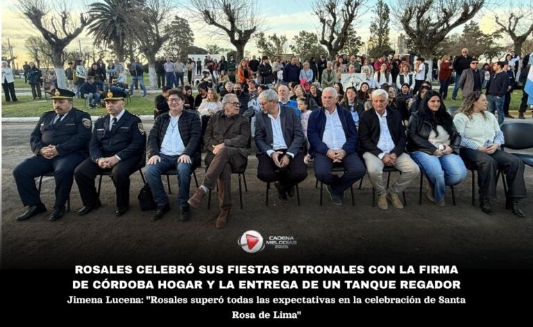 Rosales celebró sus Fiestas Patronales con gran éxito y anuncios clave para el desarrollo local