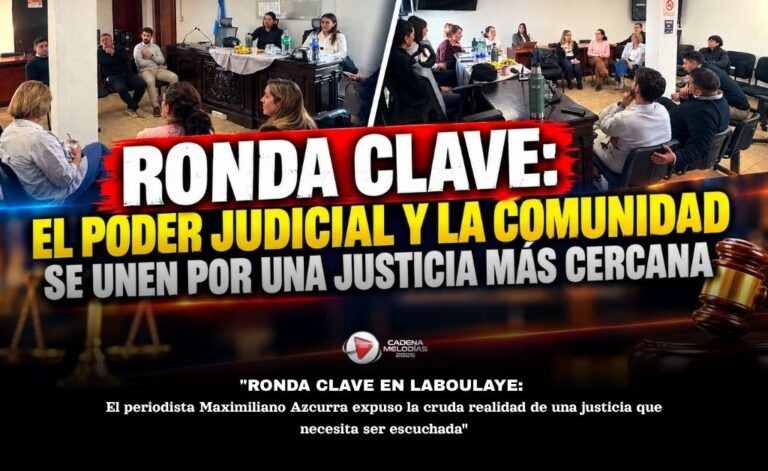 Ronda Clave en Laboulaye: El Poder Judicial y la comunidad se unen para proteger a las familias
