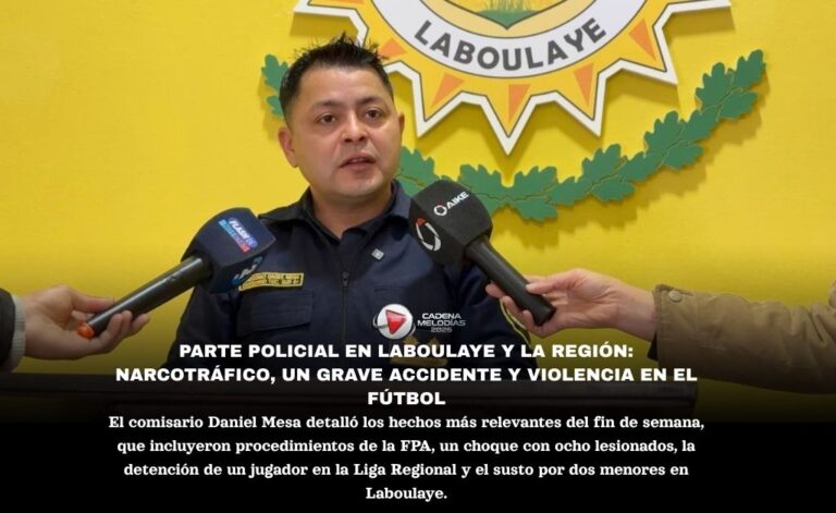 Parte policial del fin de semana: narcotráfico, allanamientos, accidentes y un partido de fútbol que terminó con detenidos en Laboulaye y la región