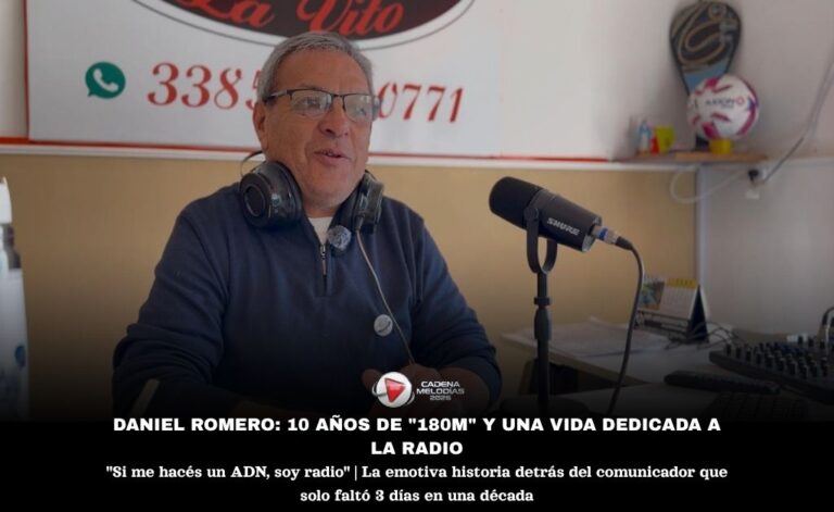Daniel Romero y “180M”: Una Década de Radio Pura y Compromiso con la Audiencia