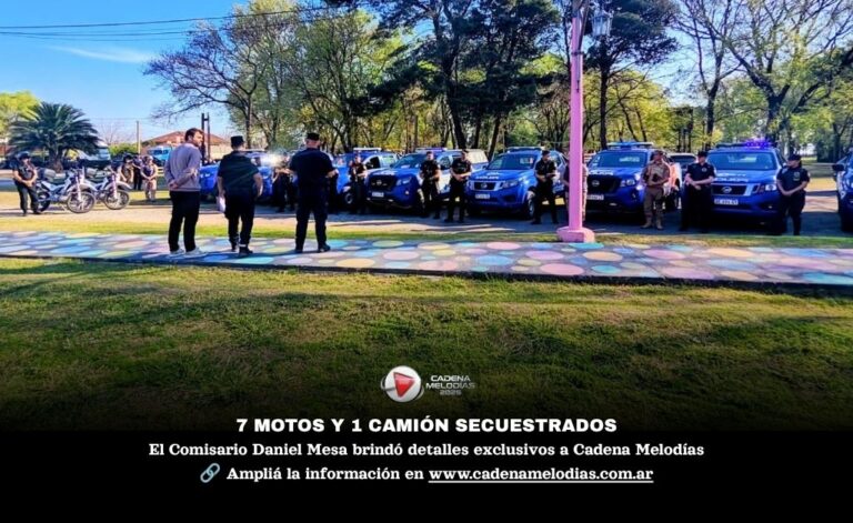 Operativo Interfuerzas en Serrano: Secuestraron 7 Motovehículos y un Camión con Carga Indocumentada
