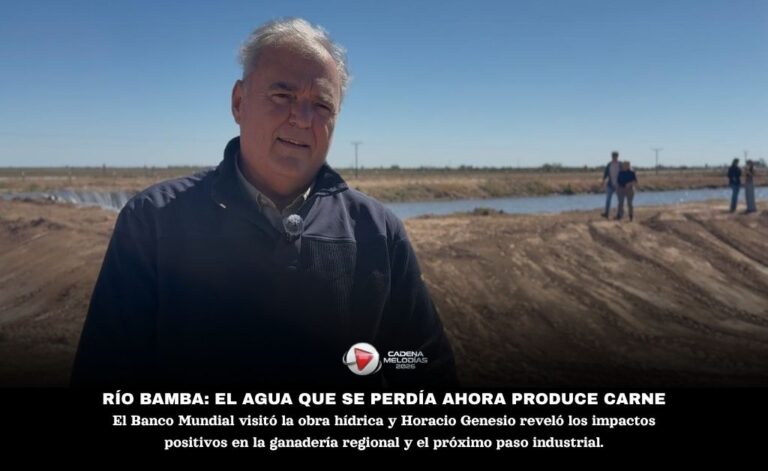 El Banco Mundial visitó Río Bamba y destacó el impacto de la obra hídrica en la producción ganadera