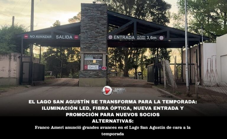 El Lago San Agustín se prepara para una temporada histórica: obras, asamblea y promoción para nuevos socios