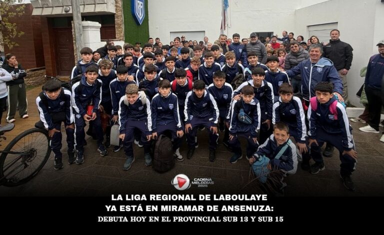 La Liga Regional de Laboulaye ya está en Miramar de Ansenuza para el Provincial Sub 13 y Sub 15