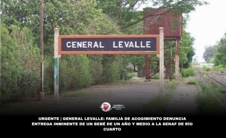 URGENTE | General Levalle: Familia de acogimiento denuncia entrega inminente de un bebé de un año y medio