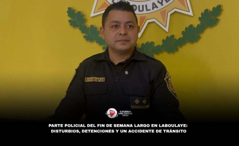 Parte Policial del Fin de Semana Largo en Laboulaye: Disturbios, Detenciones y un Accidente de Tránsito